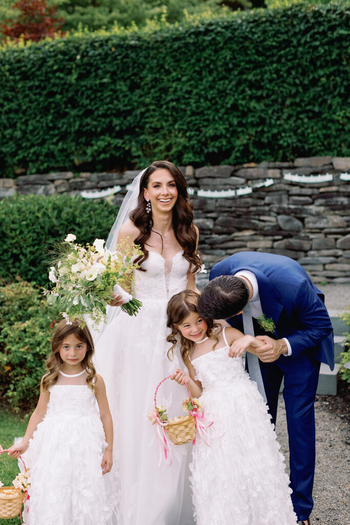  Bride and groom portraits at Taughannock Falls Finger Lakes NY